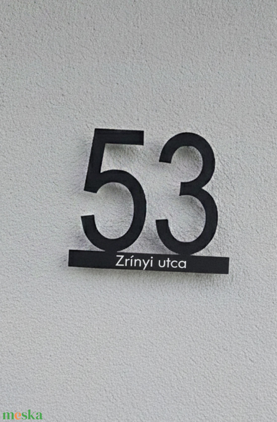 Modern és Elegáns Egyedi Házszámtábla - otthon & életmód - ház & kert - házszám - Meska.hu