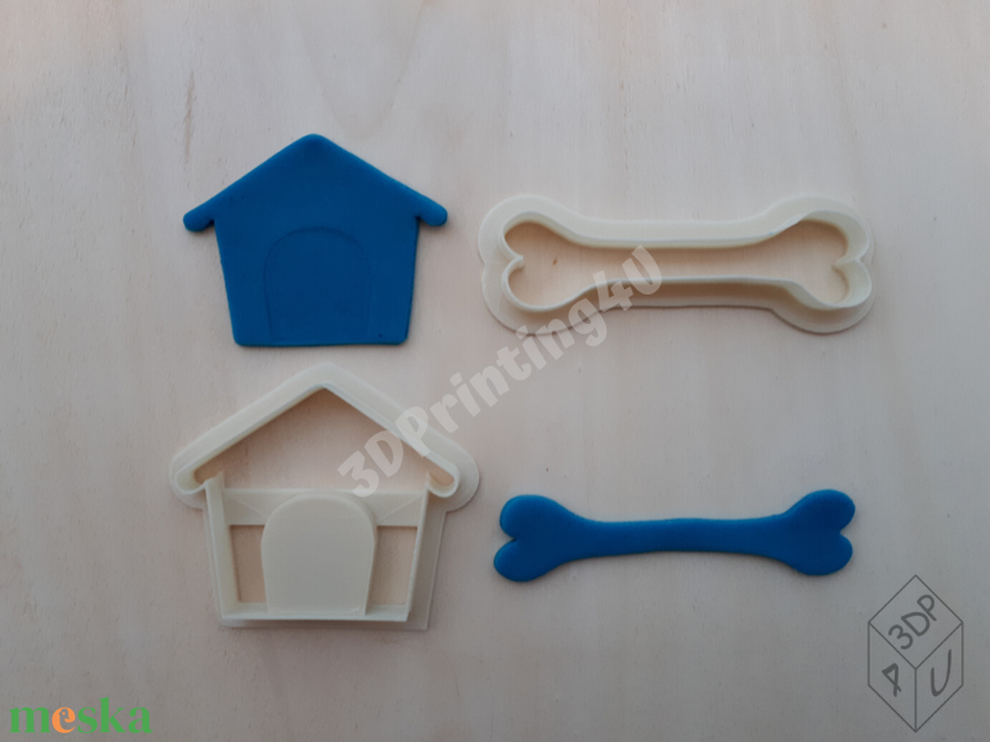 Kutya sütikiszúró szett 2d kutyacsont és kutyaház süteményszaggató forma keksz mézeskalács 3D nyomtatás eb kiszúró forma - - Meska.hu Kutya sütikiszúró szett 2d kutyacsont és kutyaház süteményszaggató forma keksz mézeskalács 3D nyomtatás eb kiszúró forma - - Meska.hu