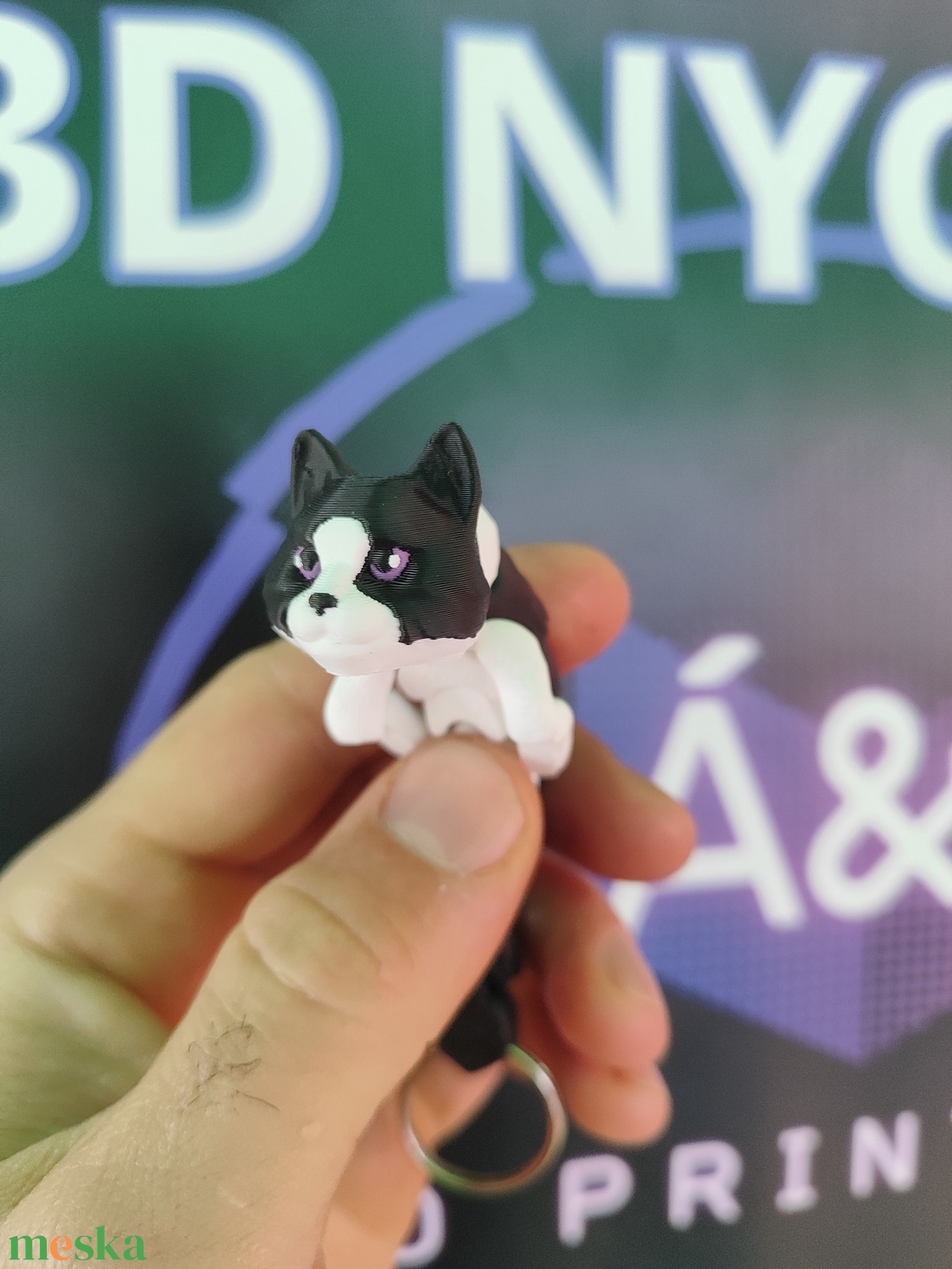 3D Cica kulcstartó(fekete-fehér) - táska & tok - kulcstartó & táskadísz - kulcstartó - Meska.hu 3D Cica kulcstartó(fekete-fehér) - táska & tok - kulcstartó & táskadísz - kulcstartó - Meska.hu