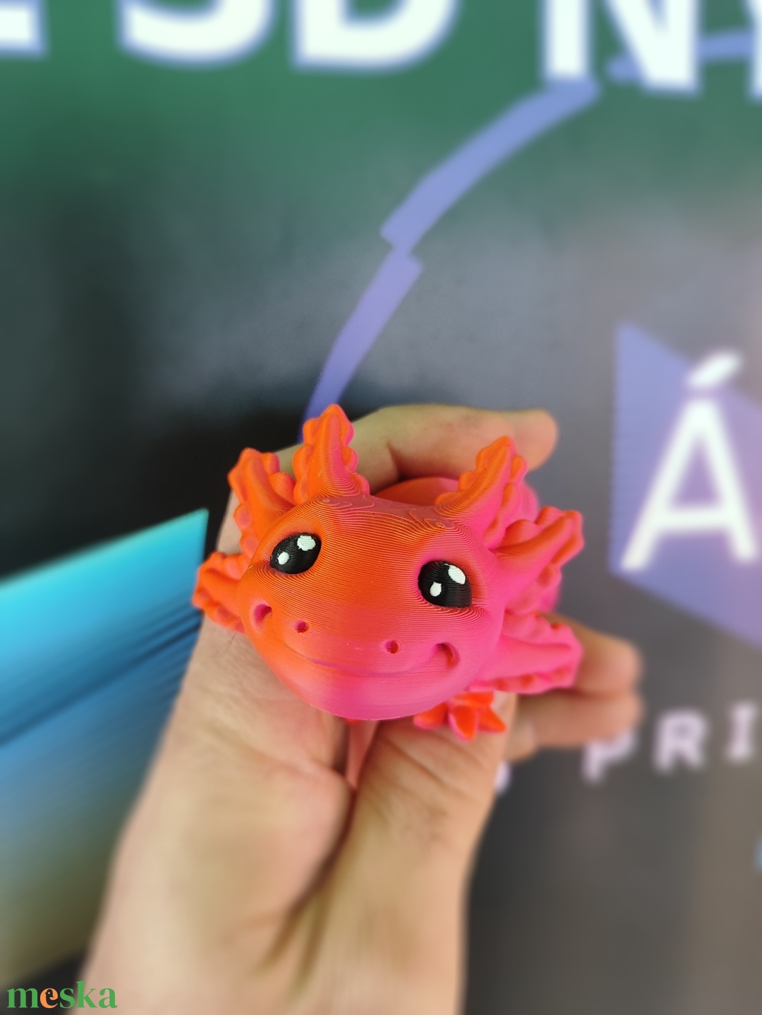 3D Bébi axolotl - játék & sport - plüssállat & játékfigura - más figura - Meska.hu