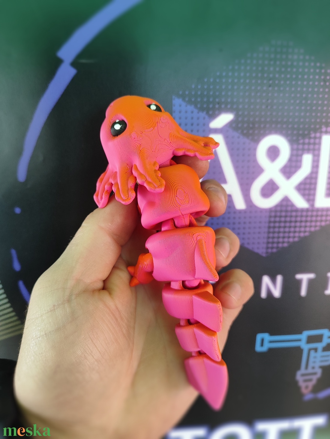 3D Bébi axolotl - játék & sport - plüssállat & játékfigura - más figura - Meska.hu