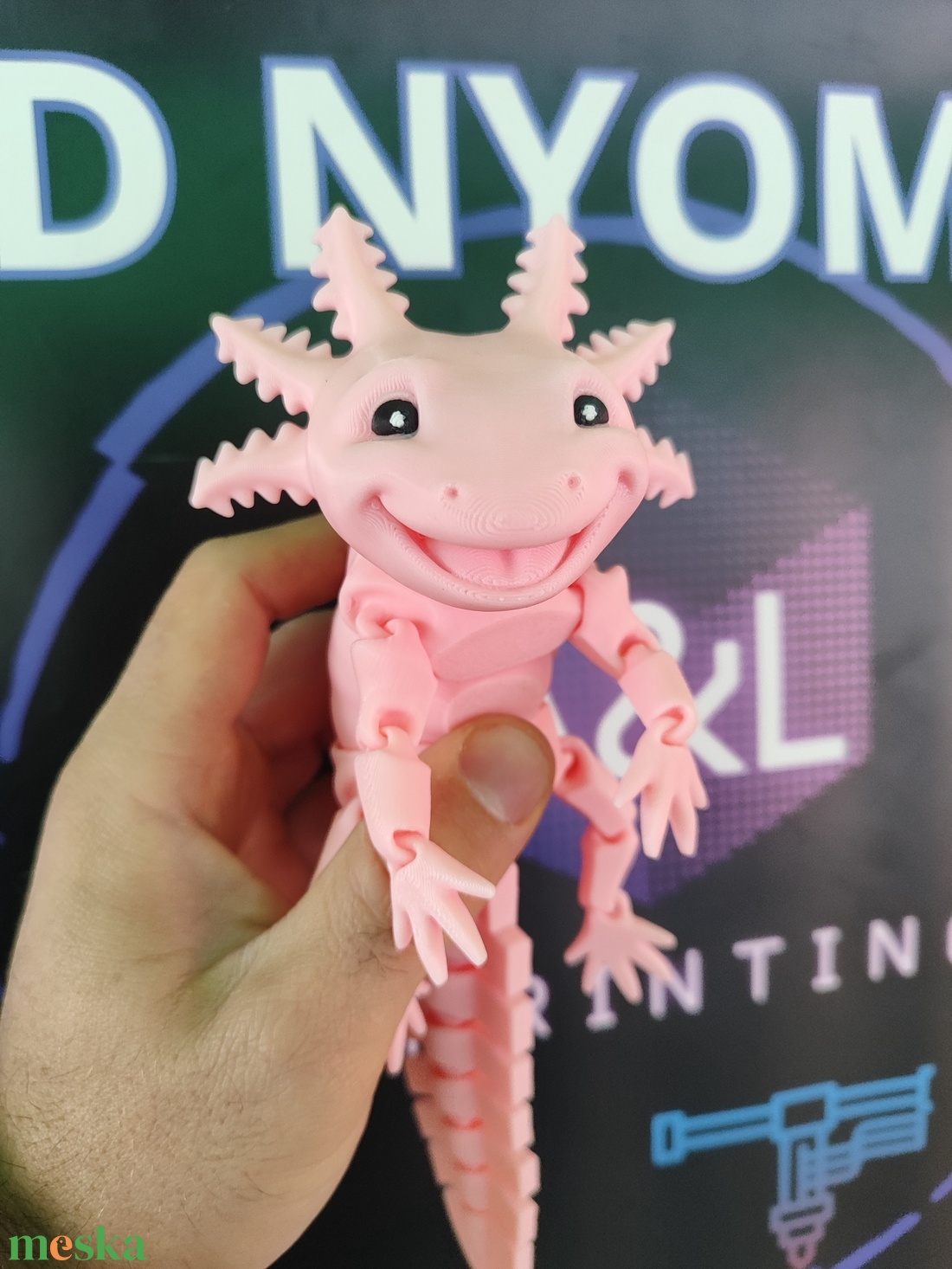 3D Axolotl - játék & sport - plüssállat & játékfigura - más figura - Meska.hu