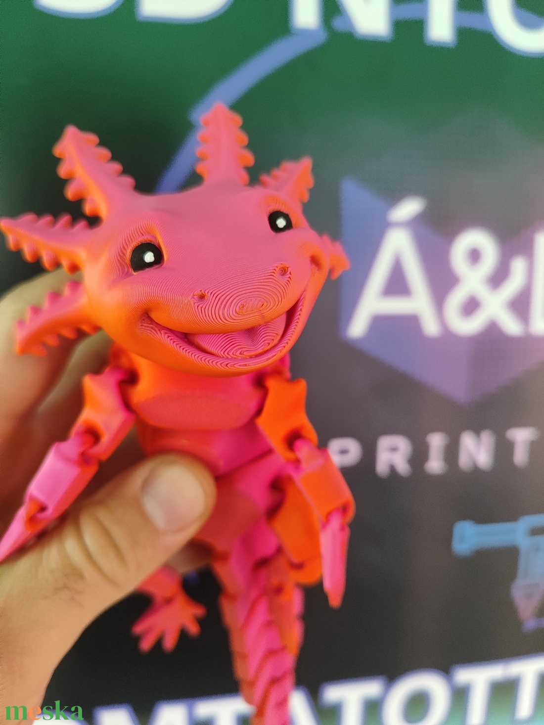 3D Axolotl - játék & sport - plüssállat & játékfigura - más figura - Meska.hu