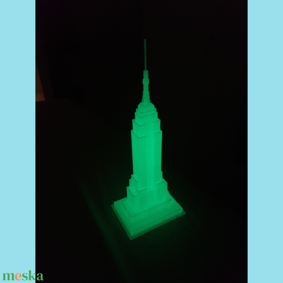 Empire State Building, sötétben világító makett - művészet - makett, modell - Meska.hu Empire State Building, sötétben világító makett - művészet - makett, modell - Meska.hu