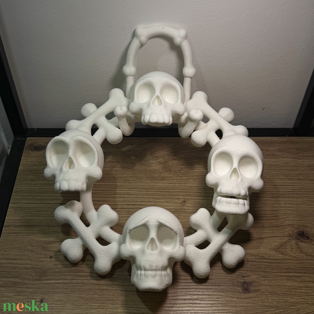 Koponya ajtódísz - otthon & életmód - dekoráció - halloween - halloweeni ajtódíszek és ablakdíszek - Meska.hu