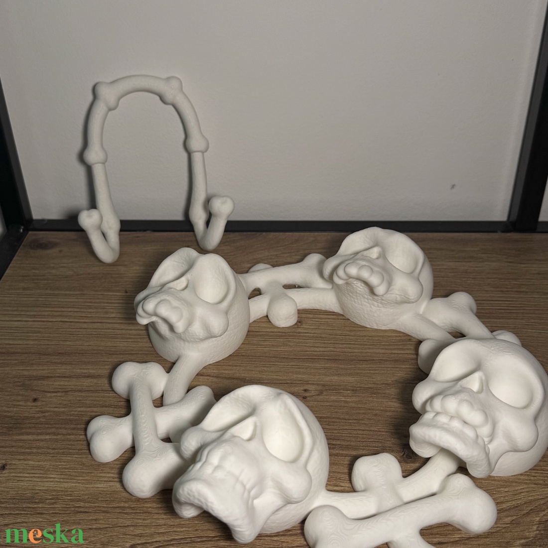 Koponya ajtódísz - otthon & életmód - dekoráció - halloween - halloweeni ajtódíszek és ablakdíszek - Meska.hu