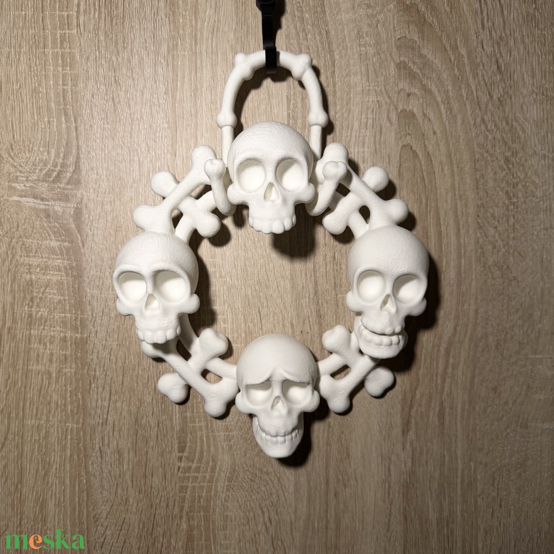 Koponya ajtódísz - otthon & életmód - dekoráció - halloween - halloweeni ajtódíszek és ablakdíszek - Meska.hu