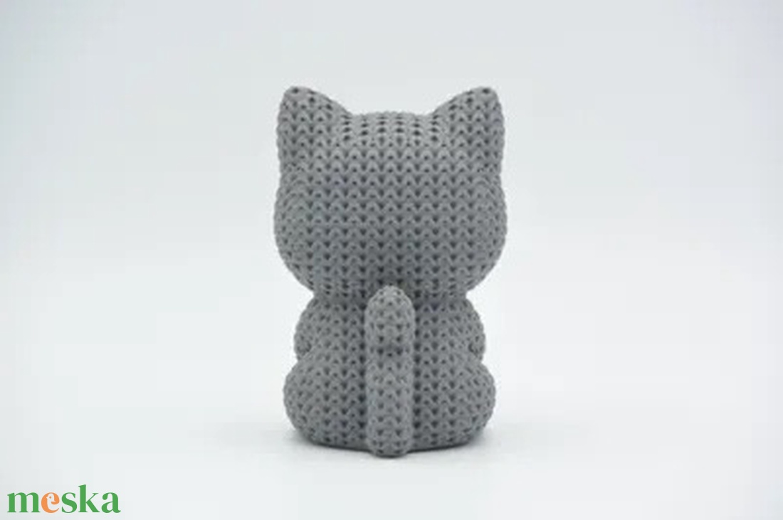 Kötött Hatású 3D Nyomtatott Cica - otthon & életmód - dekoráció - dekoratív figurák és szobrok - Meska.hu