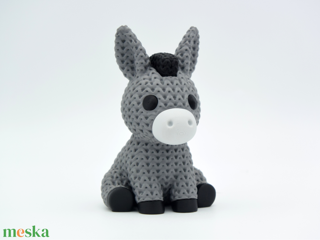 Kötött Hatású 3D Nyomtatott Szamár - otthon & életmód - dekoráció - dekoratív figurák és szobrok - Meska.hu