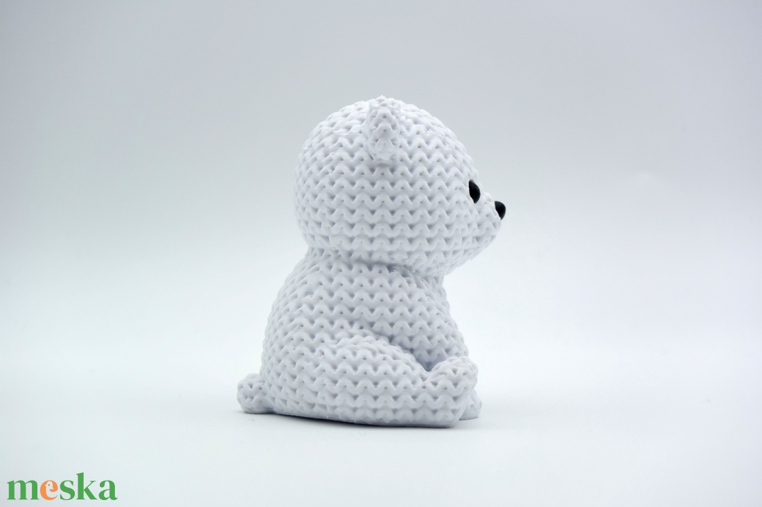 Kötött Hatású 3D Nyomtatott Jegesmedve - játék & sport - plüssállat & játékfigura - maci - Meska.hu