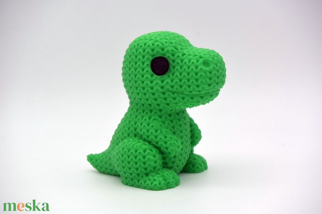 Kötött Hatású, 3D Nyomtatott Dínó - otthon & életmód - dekoráció - dekoratív figurák és szobrok - Meska.hu