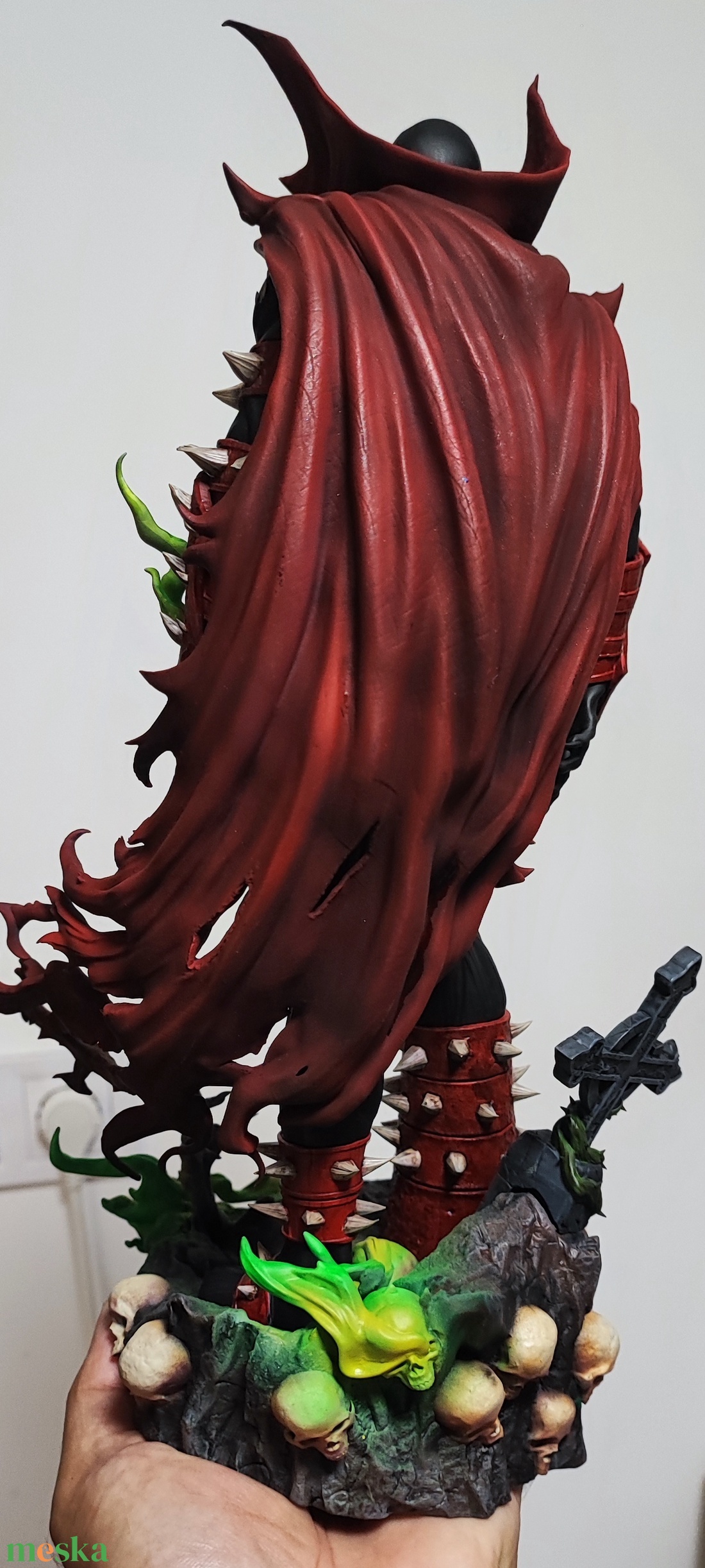 Kézzel festett resin Spawn figura - művészet - más gyűjtemények - Meska.hu