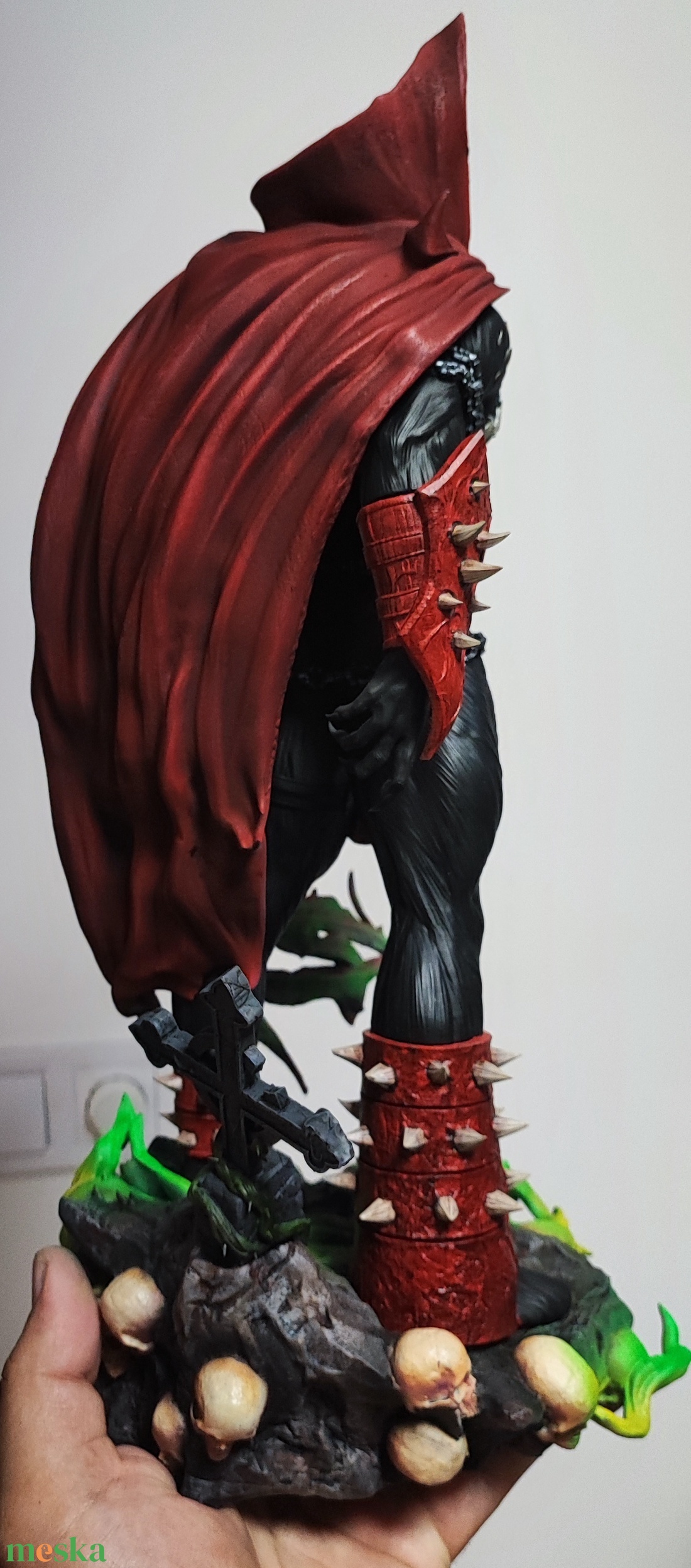 Kézzel festett resin Spawn figura - művészet - más gyűjtemények - Meska.hu