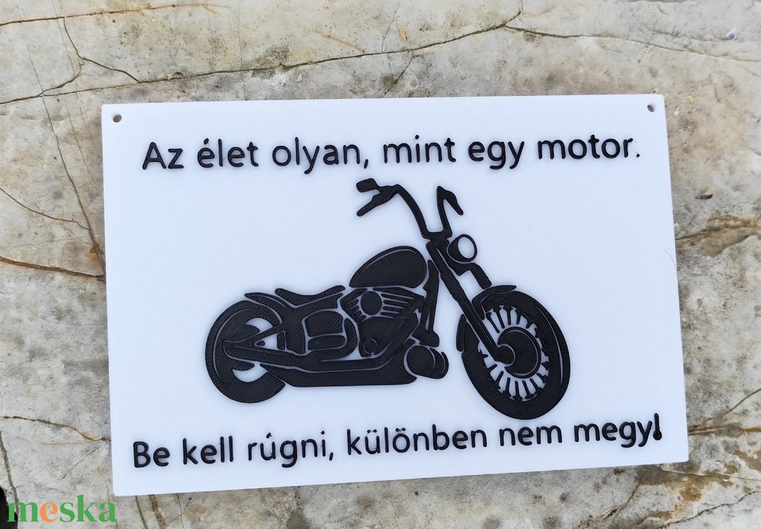 Az élet olyan, mint egy motor - otthon & életmód - dekoráció - kép & falikép - táblakép - Meska.hu