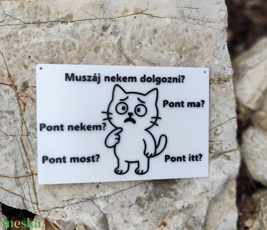 Muszj nekem dolgozni??? - otthon & életmód - dekoráció - kép & falikép - táblakép - Meska.hu