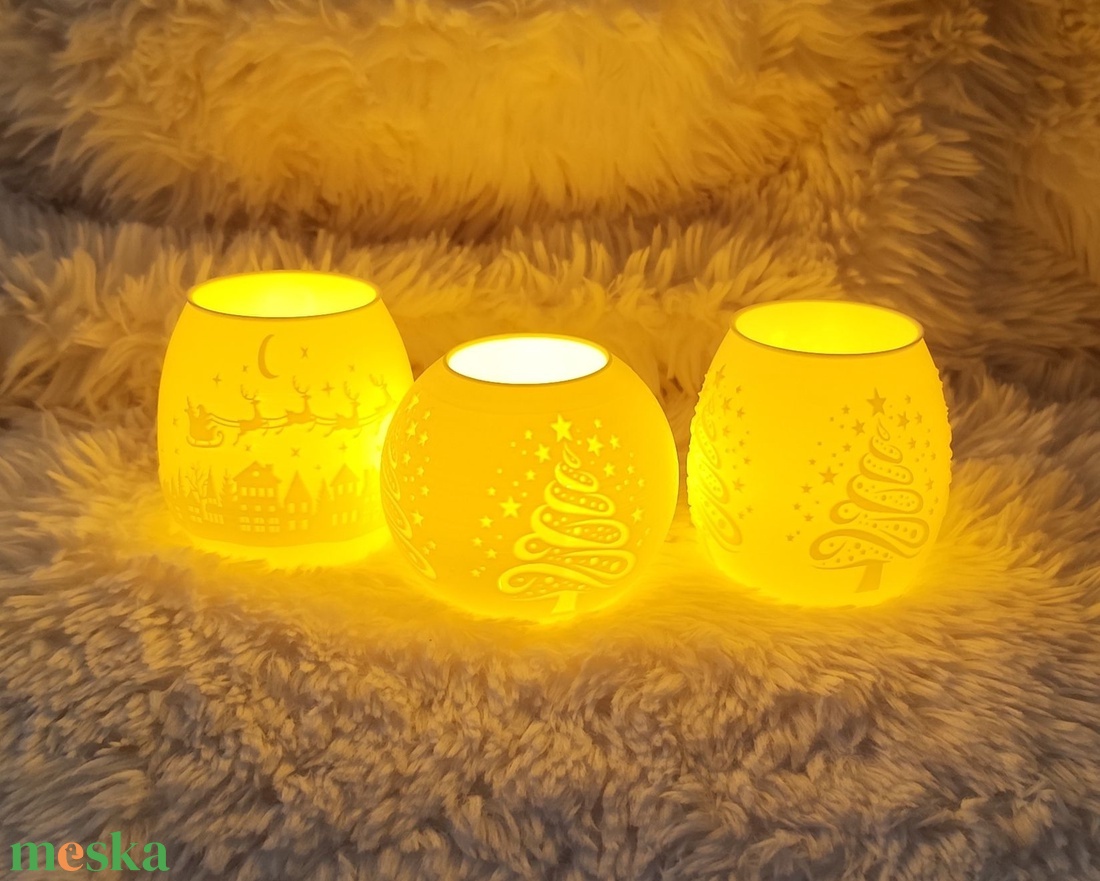 Litophane mécsesek - otthon & életmód - gyertya, illat, aroma - mécses és mécsestartó - Meska.hu
