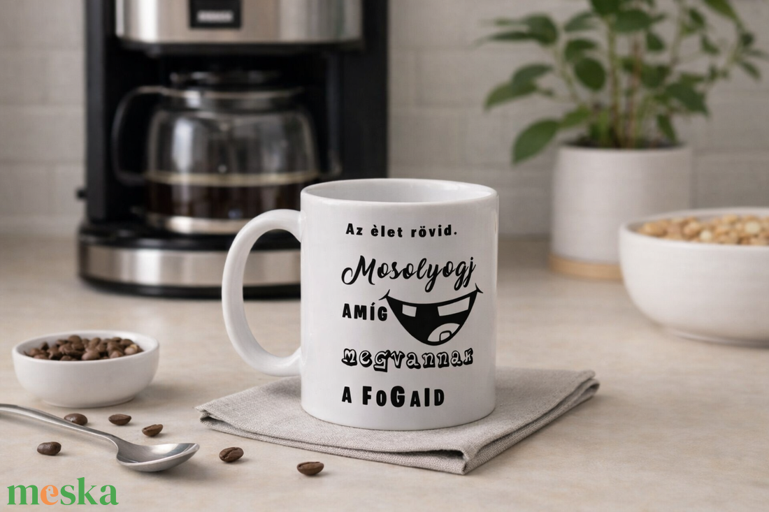 Mosolyogj bögre - otthon & életmód - konyhafelszerelés, tálalás - tálalás - bögre & csésze - Meska.hu