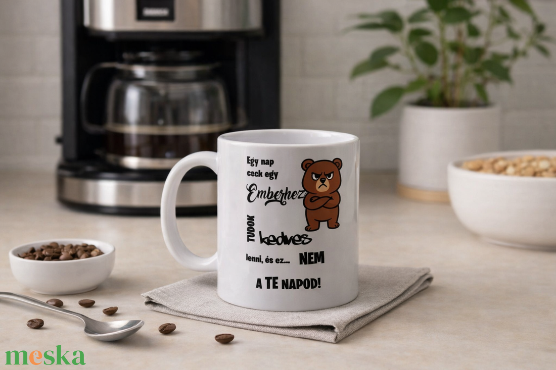 Vicces bögre - maci - otthon & életmód - konyhafelszerelés, tálalás - tálalás - bögre & csésze - Meska.hu