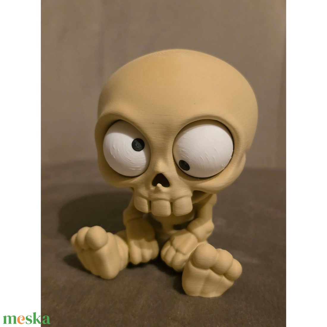 Ropi � 3D nyomtatott csontváz figura mozgatható szemekkel és forgatható fejjel, vicces halloween dekoráció és asztaldísz - otthon & életmód - dekoráció - halloween - halloweeni figurák - Meska.hu