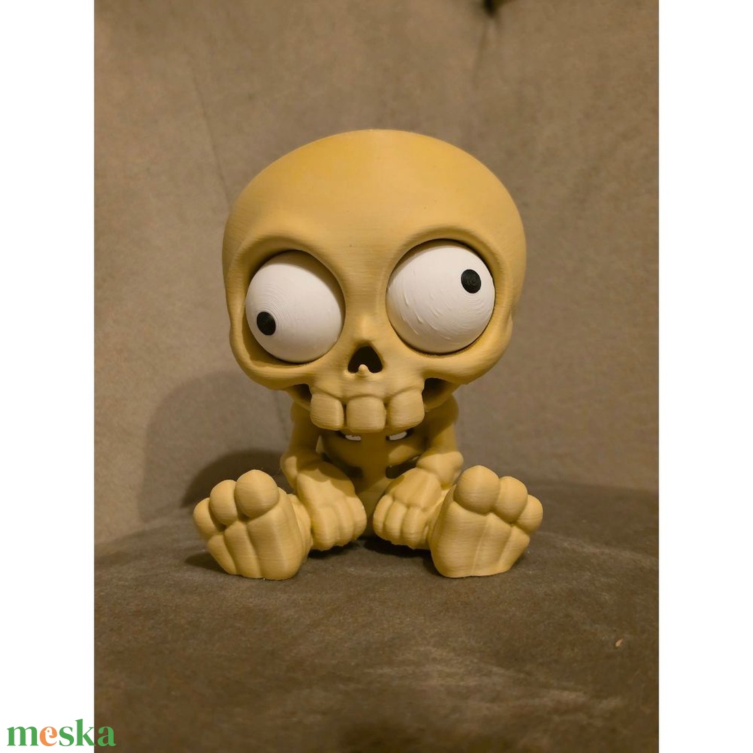 Ropi � 3D nyomtatott csontváz figura mozgatható szemekkel és forgatható fejjel, vicces halloween dekoráció és asztaldísz - otthon & életmód - dekoráció - halloween - halloweeni figurák - Meska.hu