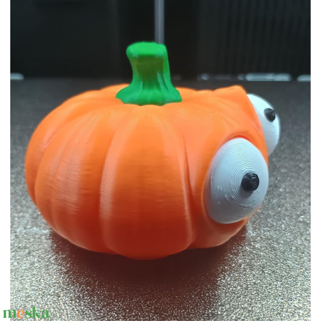 Tök Olga � 3D nyomtatott vicces tök figura forgatható szemekkel - otthon & életmód - dekoráció - halloween - halloweeni figurák - Meska.hu
