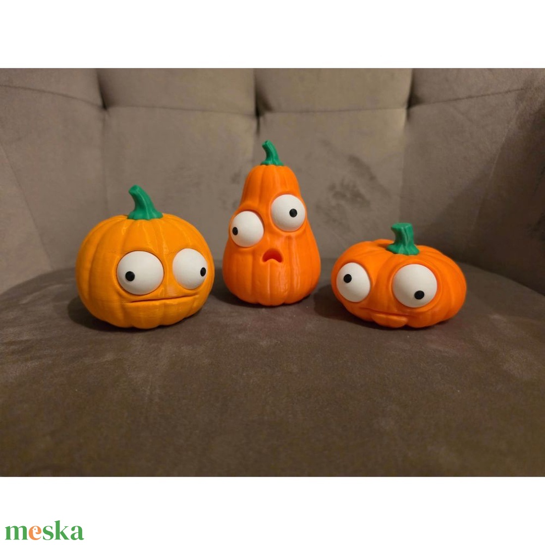 Tök Olga � 3D nyomtatott vicces tök figura forgatható szemekkel - otthon & életmód - dekoráció - halloween - halloweeni figurák - Meska.hu