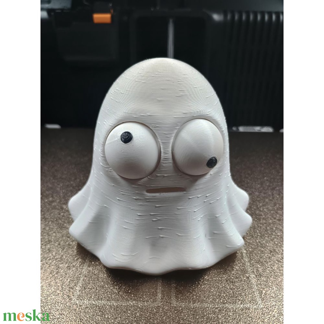 Szellem Hu � vicces szellem figura mozgatható szemekkel, 3D nyomtatott Halloween dekoráció - otthon & életmód - dekoráció - halloween - halloweeni figurák - Meska.hu