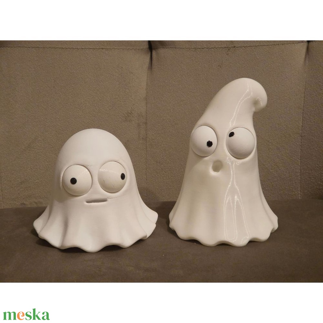 Szellem Hu � vicces szellem figura mozgatható szemekkel, 3D nyomtatott Halloween dekoráció - otthon & életmód - dekoráció - halloween - halloweeni figurák - Meska.hu