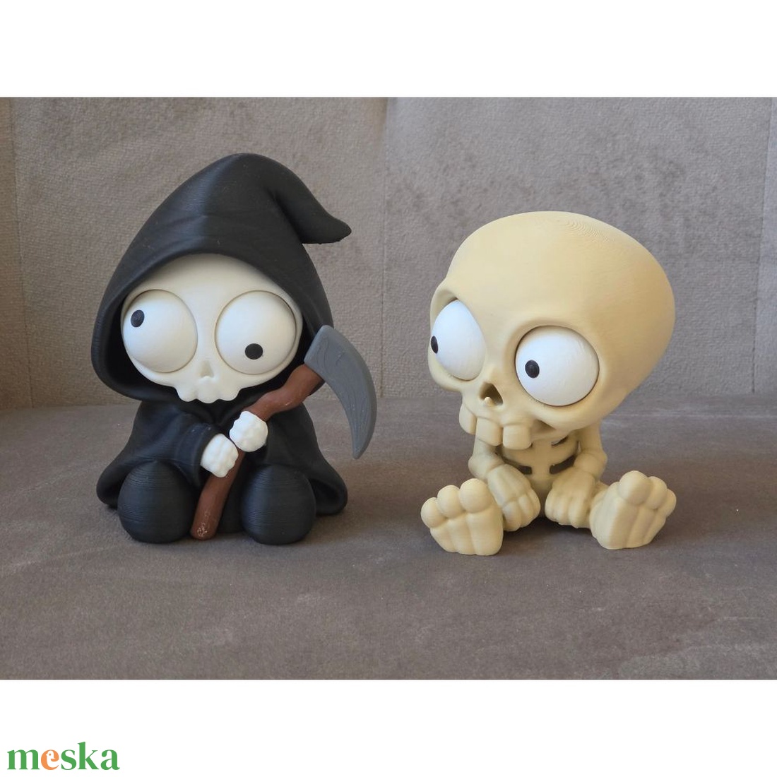 Kázmér - Vicces kaszás figura mozgatható szemekkel - otthon & életmód - dekoráció - halloween - halloweeni figurák - Meska.hu