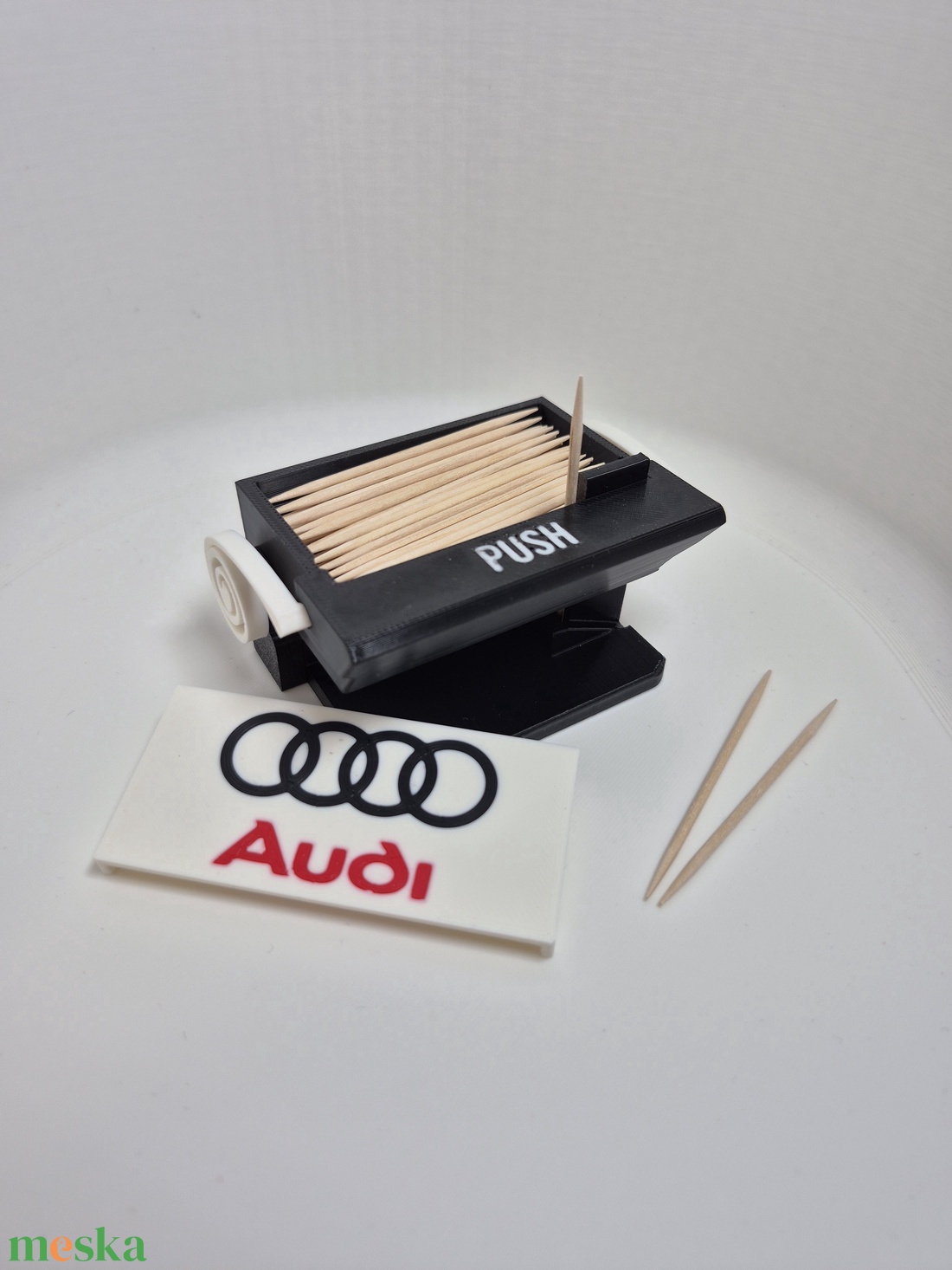 Fogpiszkáló adagoló � Audi stílusban - otthon & életmód - konyhafelszerelés, tálalás - konyhai tárolás - fűszertartó - Meska.hu