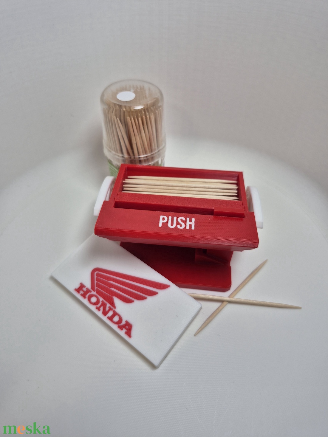 Fogpiszkáló adagoló � Honda stílusban - otthon & életmód - konyhafelszerelés, tálalás - konyhai tárolás - fűszertartó - Meska.hu