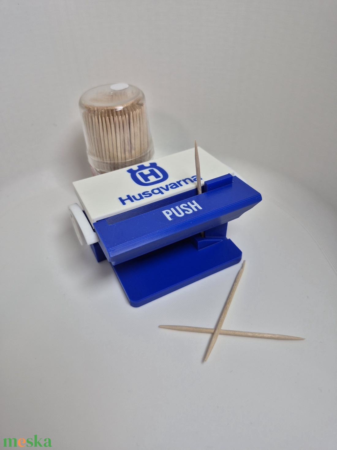 Fogpiszkáló adagoló � Husqvarna stílusban - otthon & életmód - konyhafelszerelés, tálalás - konyhai tárolás - fűszertartó - Meska.hu