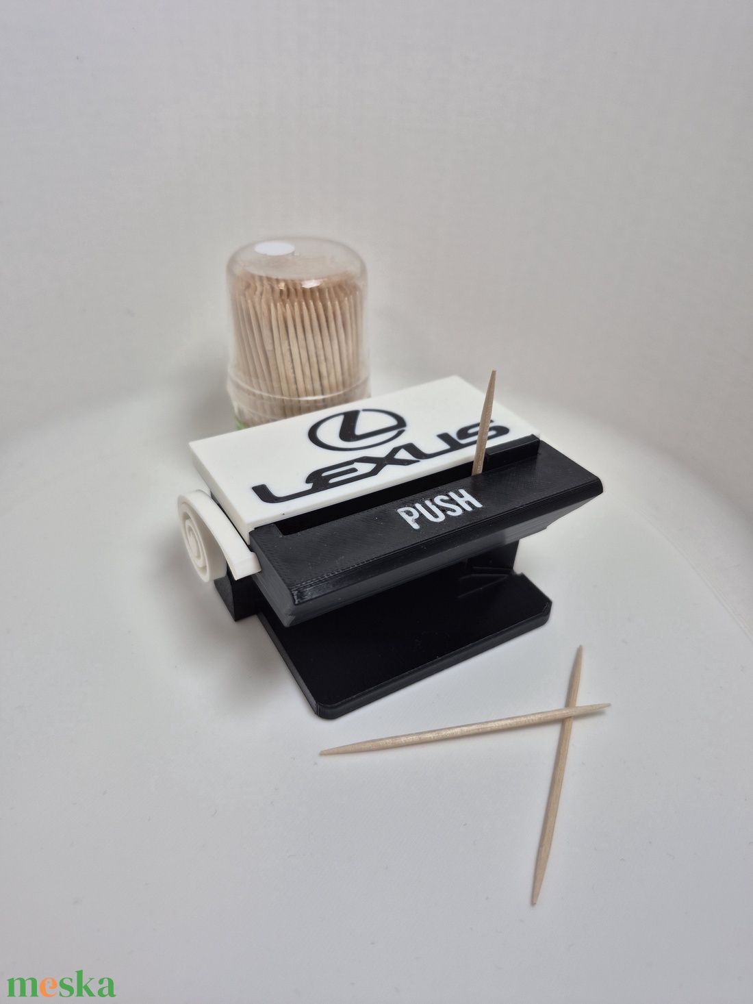 Fogpiszkáló adagoló � Lexus stílusban - otthon & életmód - konyhafelszerelés, tálalás - konyhai tárolás - fűszertartó - Meska.hu