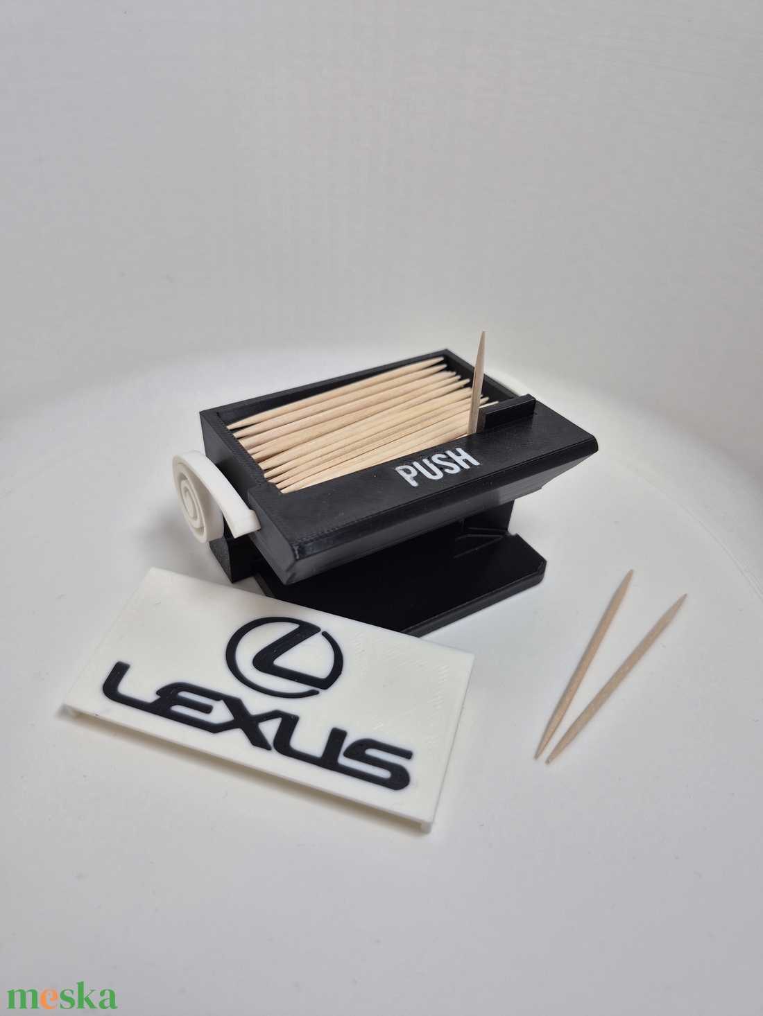 Fogpiszkáló adagoló � Lexus stílusban - otthon & életmód - konyhafelszerelés, tálalás - konyhai tárolás - fűszertartó - Meska.hu