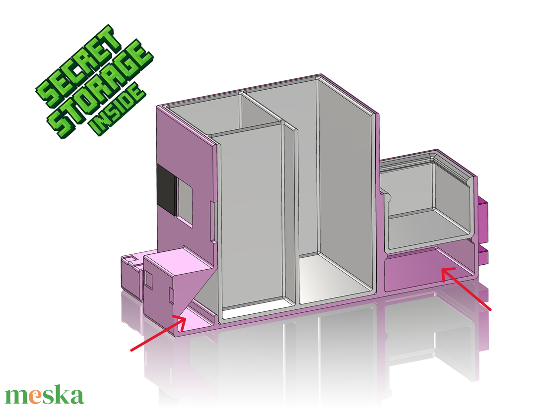 MINECRAFT asztali rendező, desk organizer - otthon & életmód - tárolás & rendszerezés - íróasztali tároló - Meska.hu