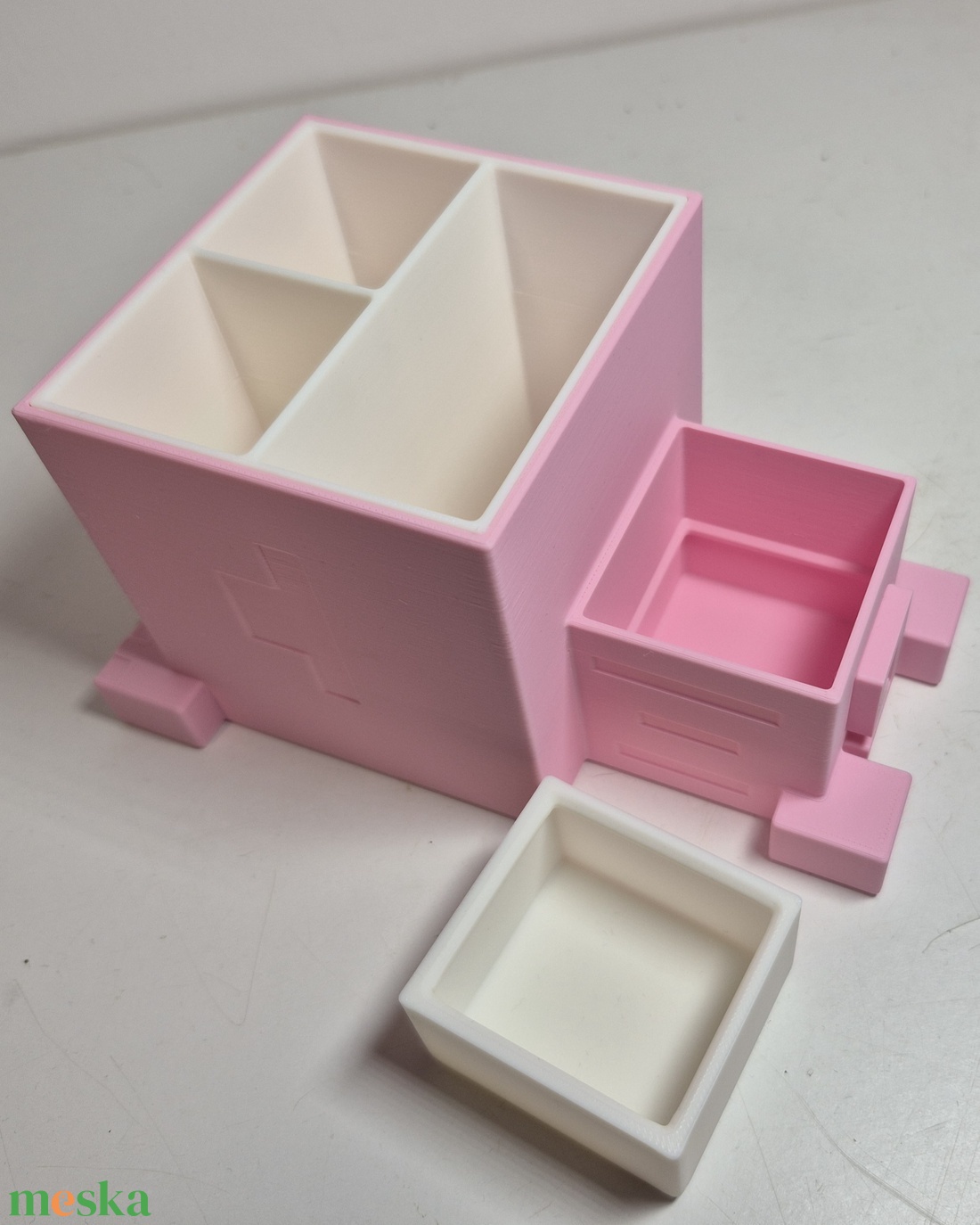 MINECRAFT asztali rendező, desk organizer - otthon & életmód - tárolás & rendszerezés - íróasztali tároló - Meska.hu