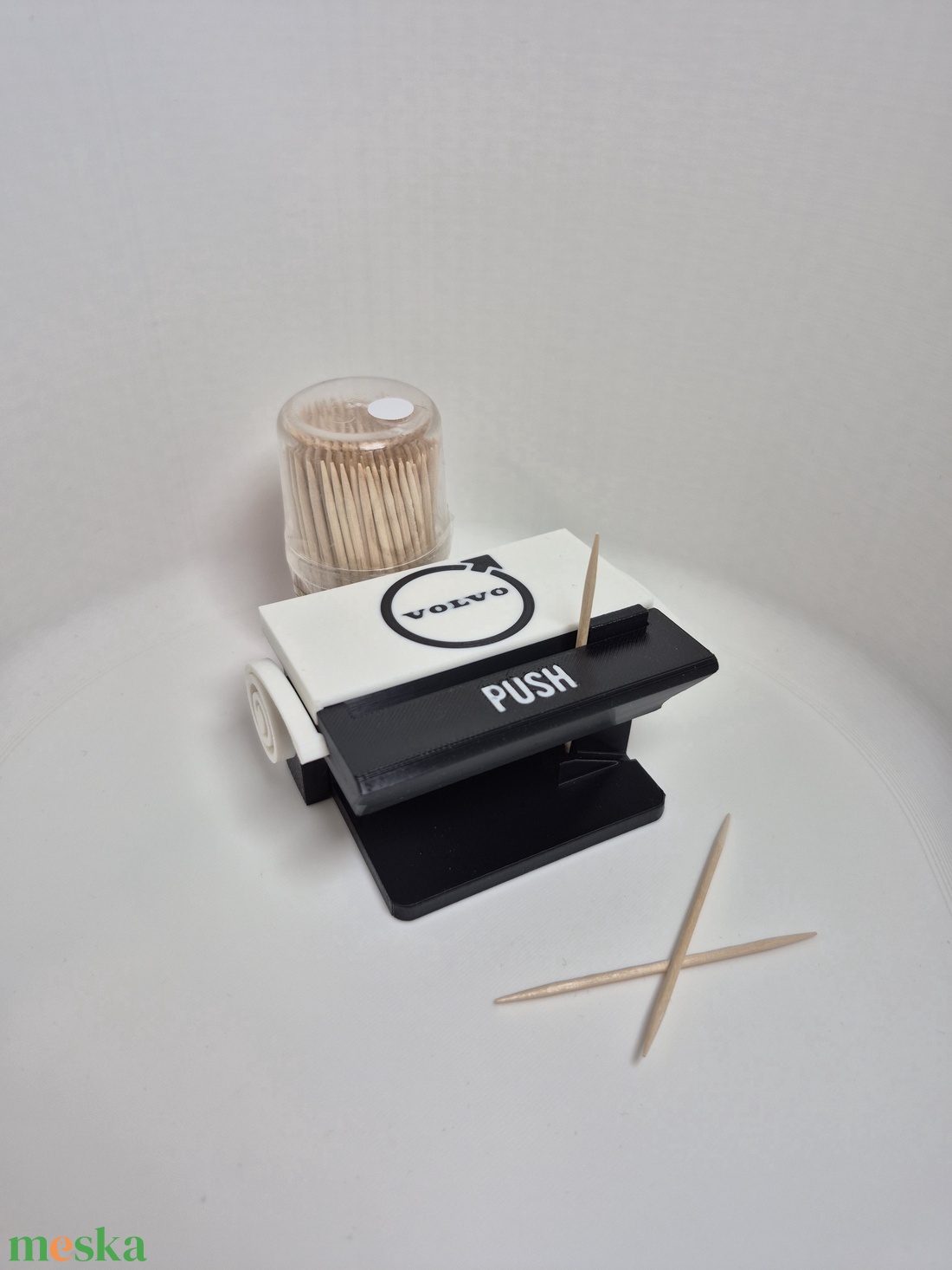 Fogpiszkáló adagoló � Volvo stílusban - otthon & életmód - konyhafelszerelés, tálalás - konyhai tárolás - fűszertartó - Meska.hu