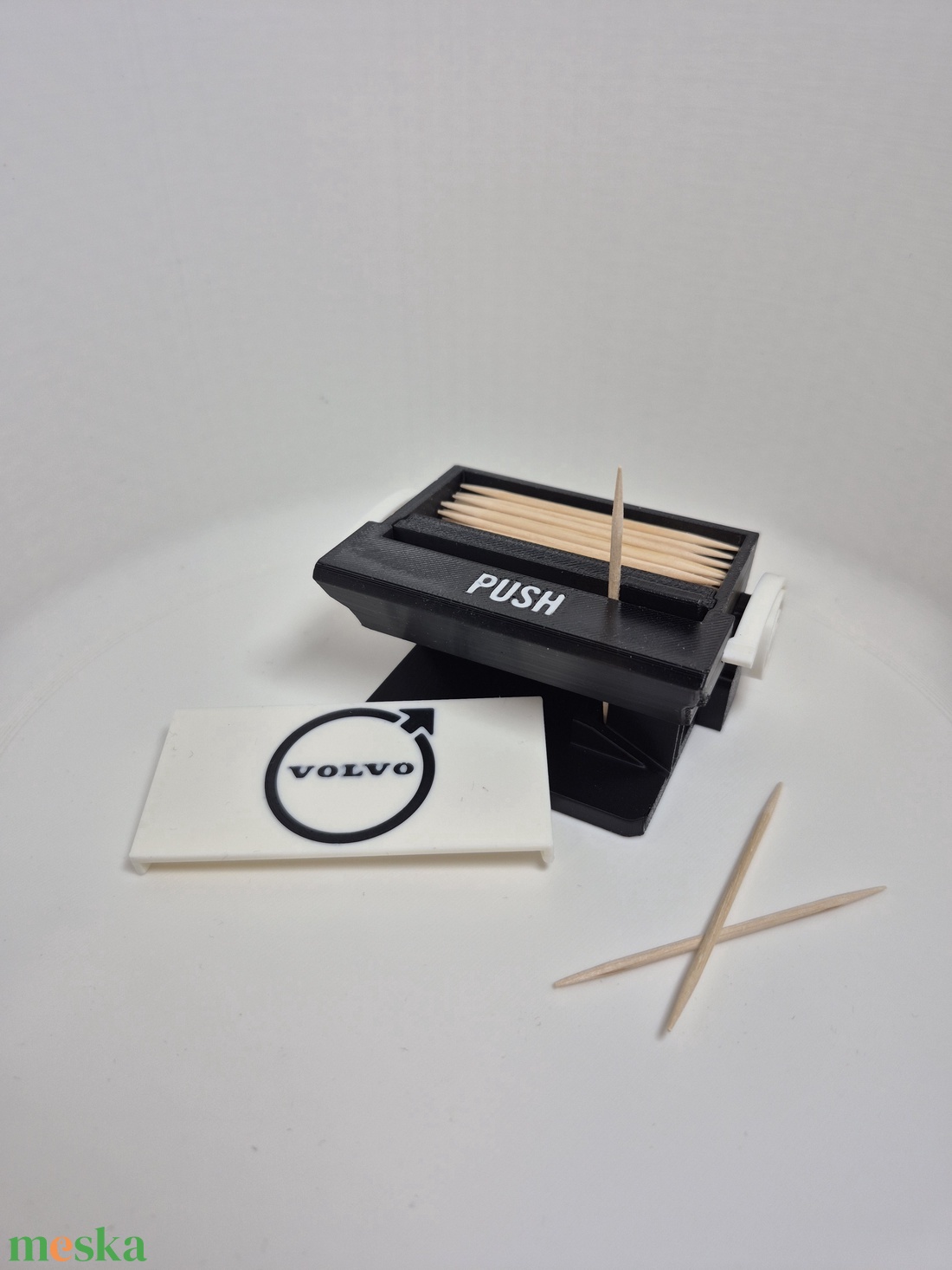 Fogpiszkáló adagoló � Volvo stílusban - otthon & életmód - konyhafelszerelés, tálalás - konyhai tárolás - fűszertartó - Meska.hu