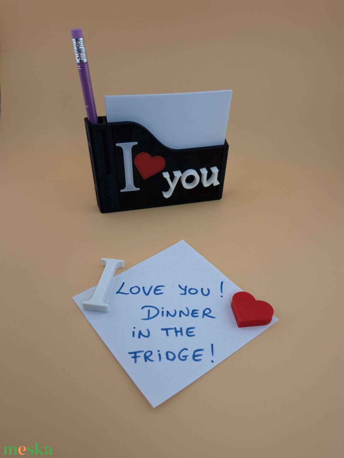 I  YOU � Interaktív mágneses üzenőfal Valentin-napra - Classic - otthon & életmód - konyhafelszerelés, tálalás - konyhai dekoráció - hűtőmágnes - Meska.hu