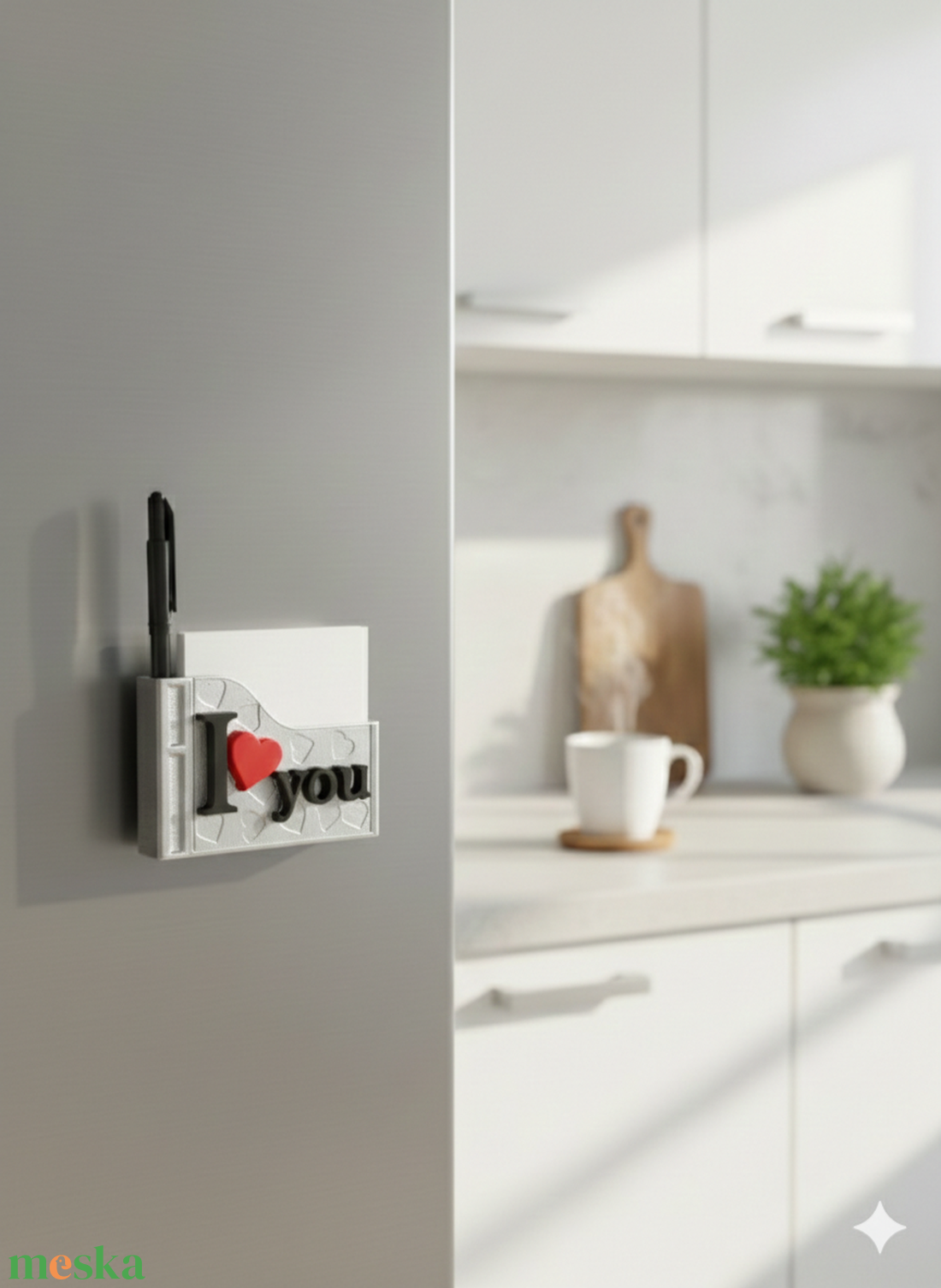 I  YOU � Interaktív mágneses üzenőfal Valentin-napra - Luxury - otthon & életmód - konyhafelszerelés, tálalás - konyhai dekoráció - hűtőmágnes - Meska.hu