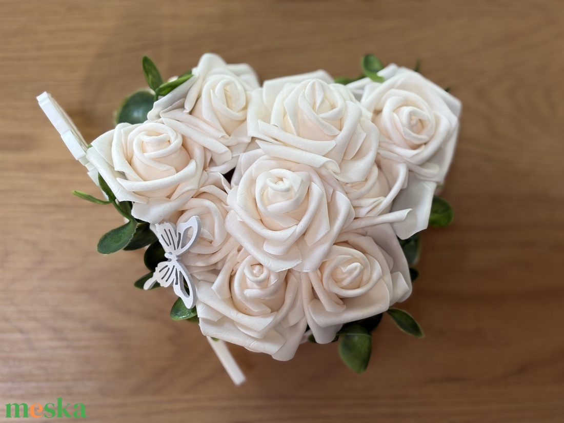  3D MOM szív dekor � rózsákkal díszített különleges ajándék - otthon & életmód - dekoráció - dísztárgy - Meska.hu
