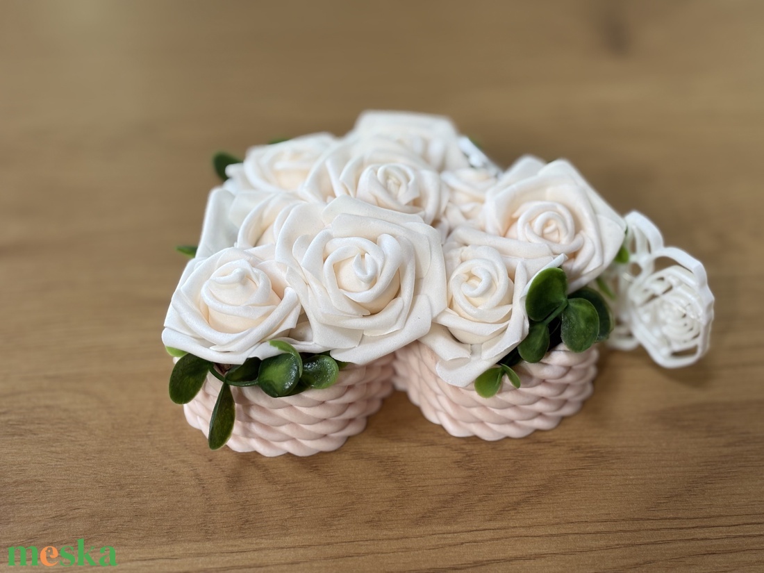  3D MOM szív dekor � rózsákkal díszített különleges ajándék - otthon & életmód - dekoráció - dísztárgy - Meska.hu
