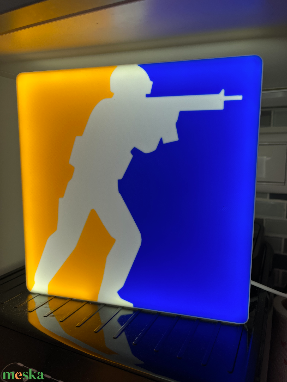 Counter-Strike (CS2) Gamer LED Hangulatlámpa + AJÁNDÉK CS Kulcstartó � Gamer Szoba Dekoráció - otthon & életmód - lámpa - hangulatlámpa - Meska.hu