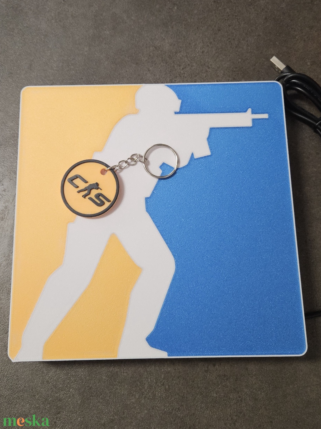 Counter-Strike (CS2) Gamer LED Hangulatlámpa + AJÁNDÉK CS Kulcstartó � Gamer Szoba Dekoráció - otthon & életmód - lámpa - hangulatlámpa - Meska.hu