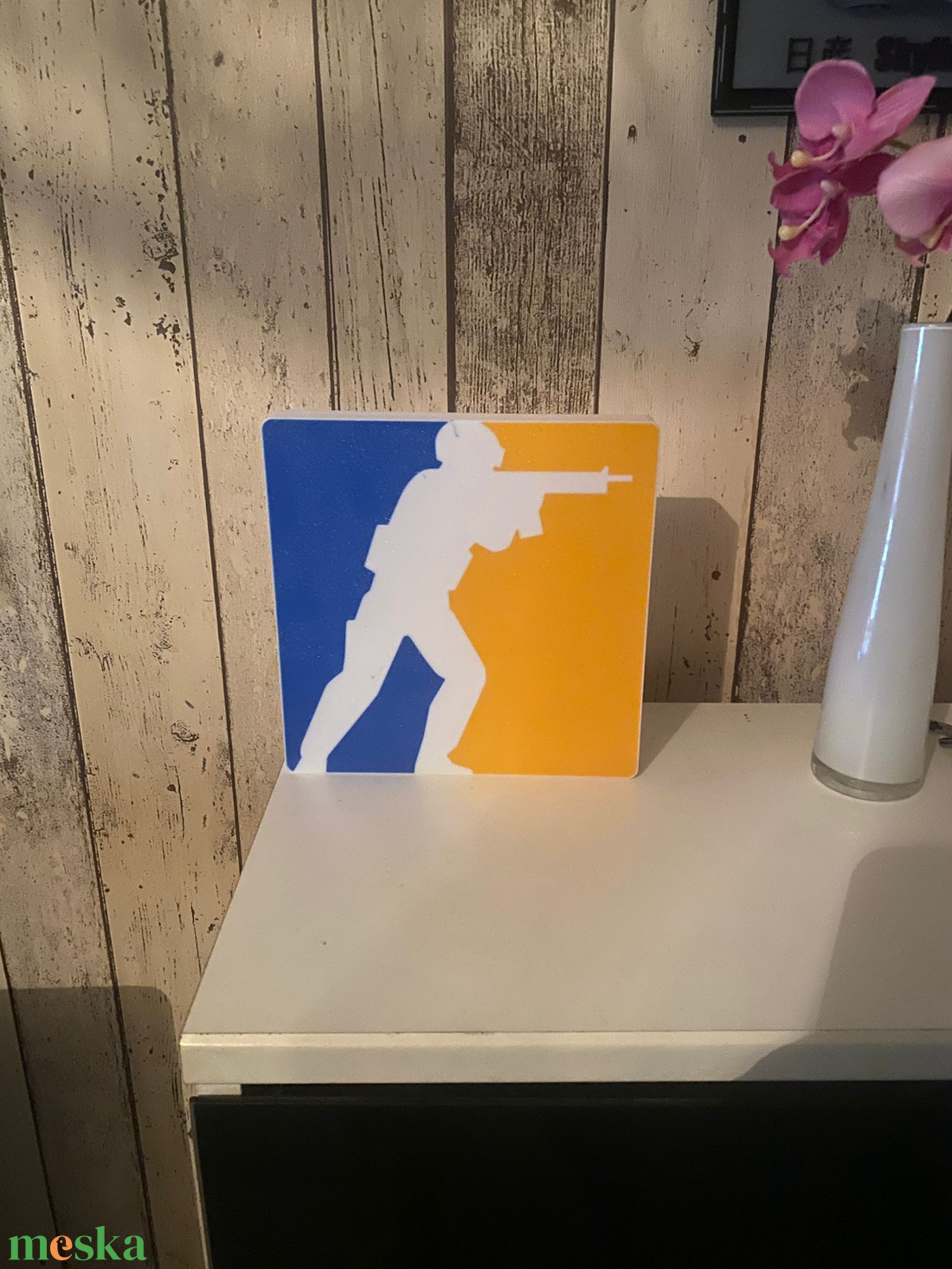 Counter-Strike (CS2) Gamer LED Hangulatlámpa + AJÁNDÉK CS Kulcstartó � Gamer Szoba Dekoráció - otthon & életmód - lámpa - hangulatlámpa - Meska.hu