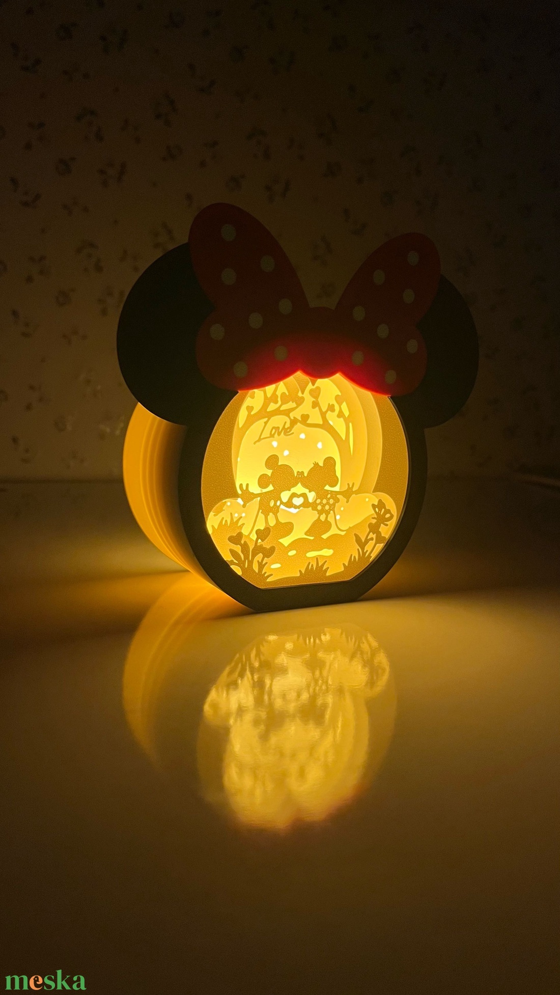 Minnie Egér Lámpa - otthon & életmód - dekoráció - asztal és polc dekoráció - asztaldísz - Meska.hu