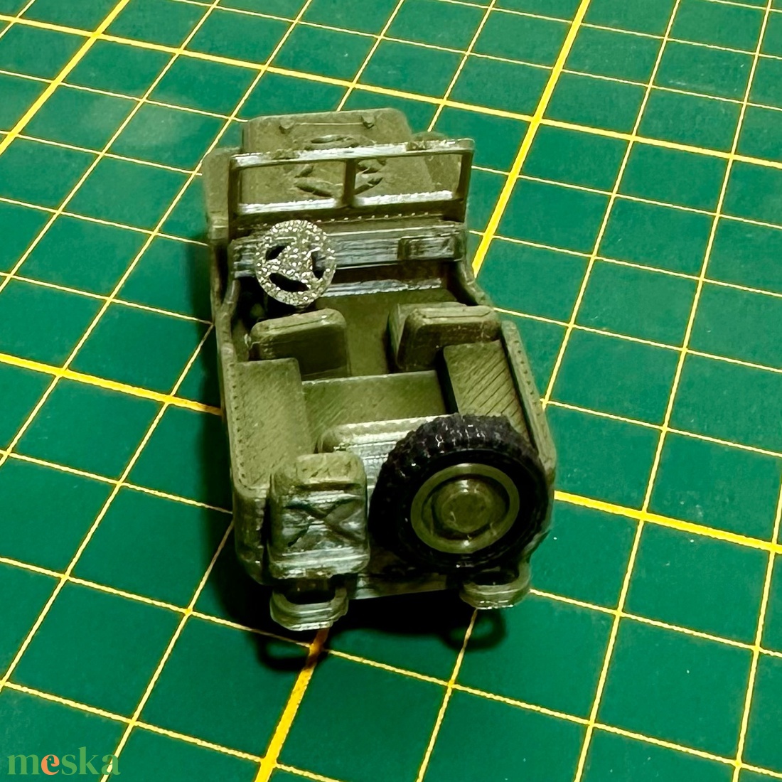 Jeep Willys 1941 1:64 - művészet - makett, modell - Meska.hu