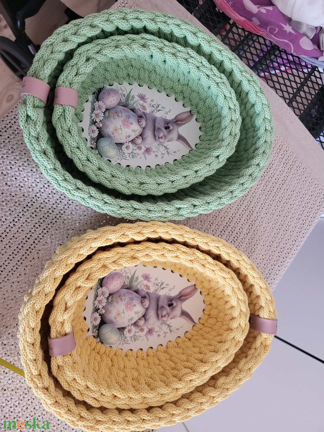 Húsveti kosár csomag - ünnepi díszek, dekorációk - húsvéti díszek és dekorációk - húsvéti ajándékátadó - Meska.hu