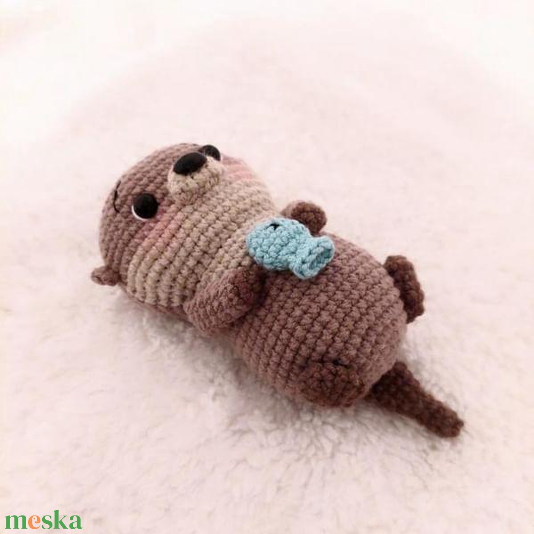Vidra amigurumi - játék & sport - plüssállat & játékfigura - más figura - Meska.hu Vidra amigurumi - játék & sport - plüssállat & játékfigura - más figura - Meska.hu
