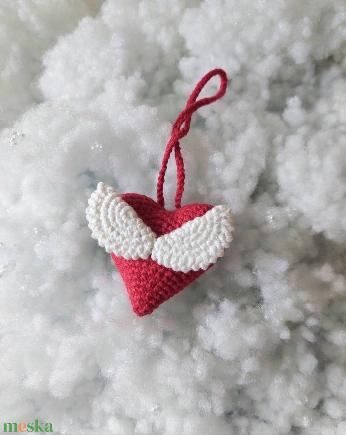 Szárnyas szív amigurumi - táska & tok - kulcstartó & táskadísz - kulcstartó - Meska.hu Szárnyas szív amigurumi - táska & tok - kulcstartó & táskadísz - kulcstartó - Meska.hu